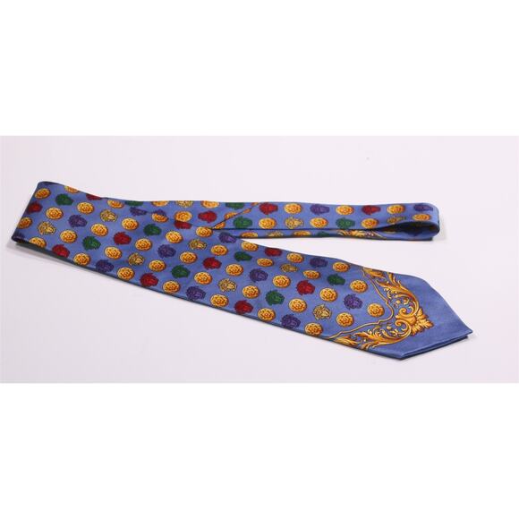 Gianni Versace Tie Vintage 90's Medusa Head Silk Necktie Tie - Picture 1 of 6